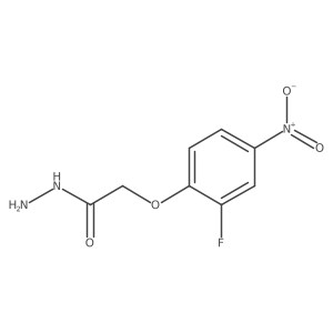 2-(2-Fluoro-4-nitrophenoxy)acetohydrazide结构式