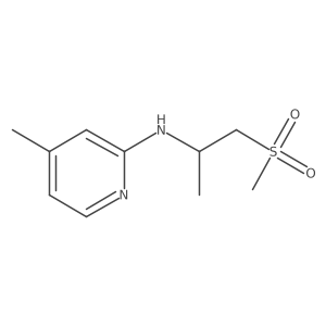 2-Pyridinamine, 4-methyl-N-[1-methyl-2-(methylsulfonyl)ethyl]- Structure