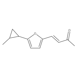 4-(5-(2-Methylcyclopropyl)furan-2-yl)but-3-en-2-one结构式