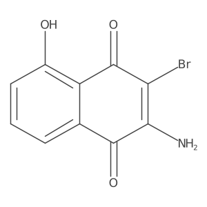 2-Amino-3-bromo-5-hydroxynaphthalene-1,4-dione结构式