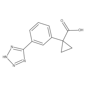 1-[3-(1H-1,2,3,4-tetrazol-5-yl)phenyl]cyclopropane-1-carboxylic acid Structure