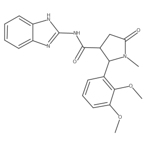 N-(1H-benzimidazol-2-yl)-2-(2,3-dimethoxyphenyl)-1-methyl-5-oxopyrrolidine-3-carboxamide Structure