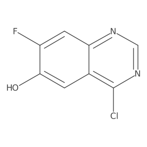 4-Chloro-7-fluoroquinazolin-6-ol结构式