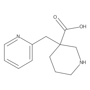 3-(Pyridin-2-ylmethyl)piperidine-3-carboxylic acid结构式