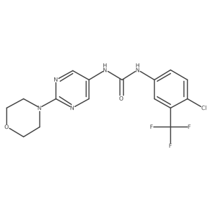 1-(4-Chloro-3-(trifluoromethyl)phenyl)-3-(2-morpholinopyrimidin-5-yl)urea Structure