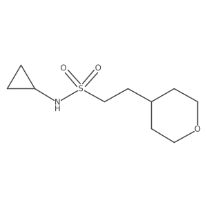 N-cyclopropyl-2-(tetrahydro-2H-pyran-4-yl)ethanesulfonamide Structure
