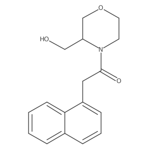 1-(3-(Hydroxymethyl)morpholino)-2-(naphthalen-1-yl)ethanone结构式