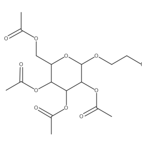 2-Iodoethyl 2,3,4,6-tetra-O-acetyl-alpha-D-mannopyranoside结构式
