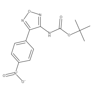 tert-butyl N-[4-(4-nitrophenyl)-1,2,5-oxadiazol-3-yl]carbamate结构式