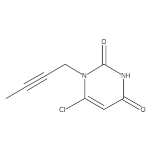 1-But-2-ynyl-6-chloropyrimidine-2,4-dione Structure