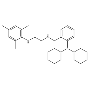 N1-(2-(Dicyclohexylphosphino)benzyl)-N2-mesitylethane-1,2-diamine Structure