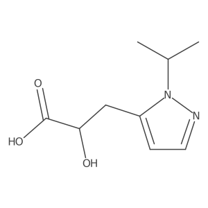 2-hydroxy-3-[1-(propan-2-yl)-1H-pyrazol-5-yl]propanoic acid Structure