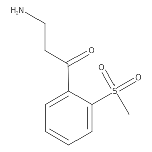 3-Amino-1-(2-methanesulfonylphenyl)propan-1-one结构式