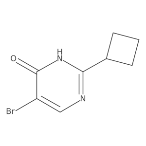 5-Bromo-2-cyclobutyl-3,4-dihydropyrimidin-4-one Structure