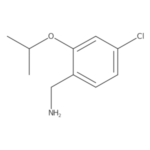 [4-Chloro-2-(propan-2-yloxy)phenyl]methanamine结构式