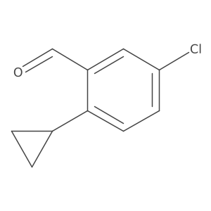5-Chloro-2-cyclopropylbenzaldehyde结构式