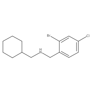 [(2-Bromo-4-chlorophenyl)methyl](cyclohexylmethyl)amine结构式