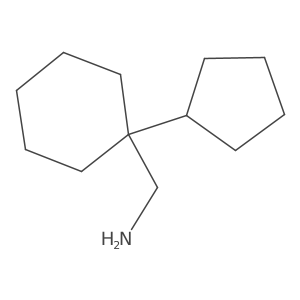 (1-Cyclopentylcyclohexyl)methanamine结构式
