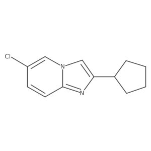 6-Chloro-2-cyclopentylimidazo[1,2-a]pyridine结构式