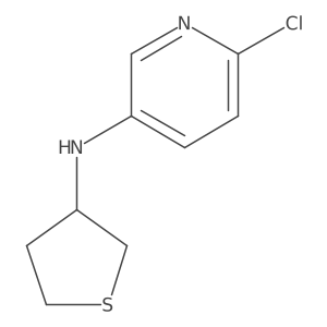 6-chloro-N-(thiolan-3-yl)pyridin-3-amine Structure