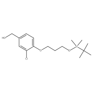 {4-[3-(tert-Butyl-dimethylsilanyloxy)-propoxy]-3-chlorophenyl}-methanol结构式
