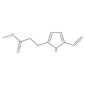 methyl 3-(5-formyl-1H-pyrrol-2-yl)propanoate结构式