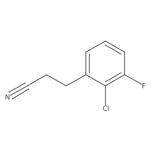 2-Chloro-3-fluorophenylpropanenitrile Structure