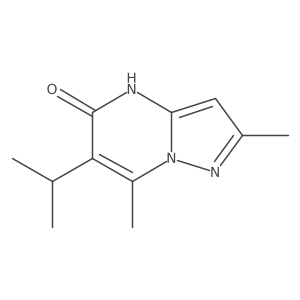 2,7-Dimethyl-6-(propan-2-yl)pyrazolo[1,5-a]pyrimidin-5-ol Structure