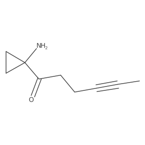 1-(1-Aminocyclopropyl)hex-4-yn-1-one Structure