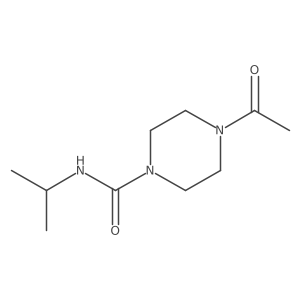 4-acetyl-N-(propan-2-yl)piperazine-1-carboxamide Structure