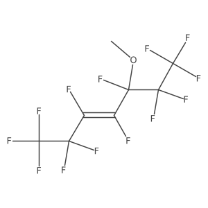 1,1,1,2,2,3,4,5,6,6,7,7,7-Tridecafluoro-5-methoxyheptane-3-ene结构式
