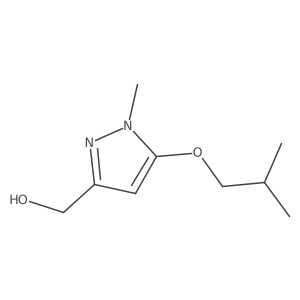 (5-Isobutoxy-1-methyl-1H-pyrazol-3-yl)methanol结构式