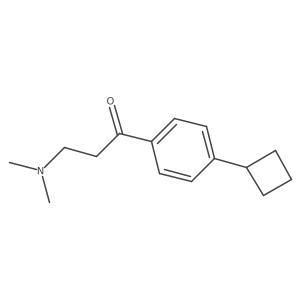 1-(4-Cyclobutylphenyl)-3-(dimethylamino)propan-1-one Structure