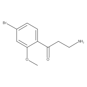 3-Amino-1-(4-bromo-2-methoxyphenyl)propan-1-one结构式