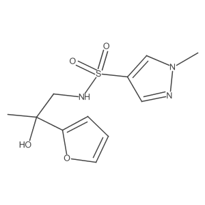 N-(2-(furan-2-yl)-2-hydroxypropyl)-1-methyl-1H-pyrazole-4-sulfonamide Structure