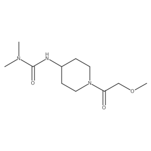 1-[1-(2-Methoxyacetyl)piperidin-4-YL]-3,3-dimethylurea Structure