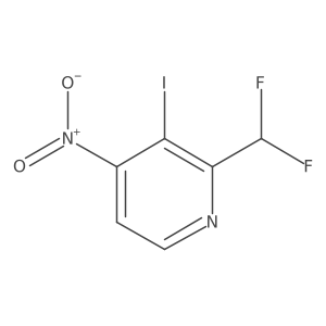 2-(Difluoromethyl)-3-iodo-4-nitropyridine结构式