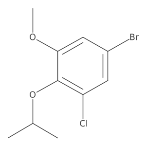 5-Bromo-3-chloro-2-isopropoxyanisole Structure