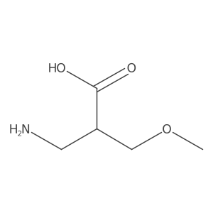 3-Amino-2-(methoxymethyl)propanoic acid结构式
