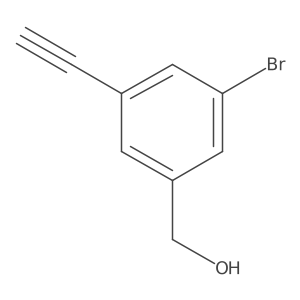 (3-Bromo-5-ethynylphenyl)methanol Structure