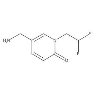 5-(Aminomethyl)-1-(2,2-difluoroethyl)-1,2-dihydropyridin-2-one Structure