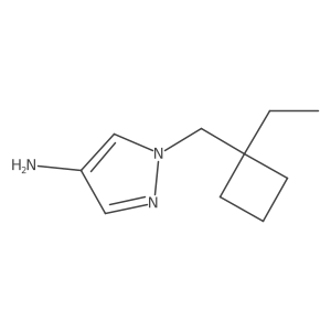 1-[(1-Ethylcyclobutyl)methyl]-1H-pyrazol-4-amine Structure