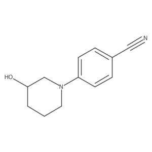 Benzonitrile, 4-(3-hydroxy-1-piperidinyl)- Structure