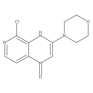 8-chloro-2-(4-morpholinyl)-1,7-Naphthyridin-4-ol Structure