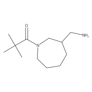 1-[3-(Aminomethyl)azepan-1-yl]-2,2-dimethylpropan-1-one Structure