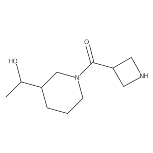 Azetidin-3-yl(3-(1-hydroxyethyl)piperidin-1-yl)methanone Structure