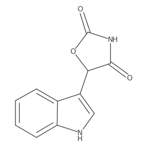 5-(1H-Indol-3-yl)oxazolidine-2,4-dione结构式