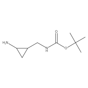 tert-Butyl ((2-aminocyclopropyl)methyl)carbamate Structure