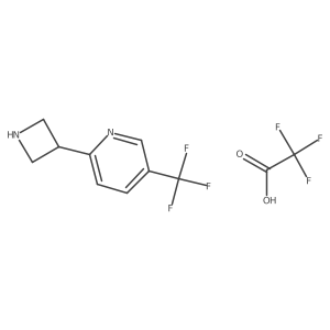 2-(Azetidin-3-yl)-5-(trifluoromethyl)pyridine 2,2,2-trifluoroacetate Structure