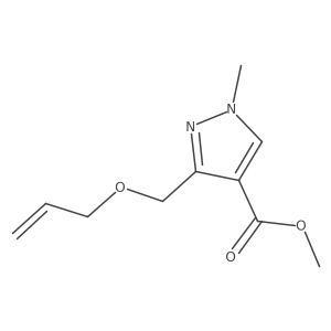 Methyl 1-methyl-3-(prop-2-enoxymethyl)pyrazole-4-carboxylate Structure